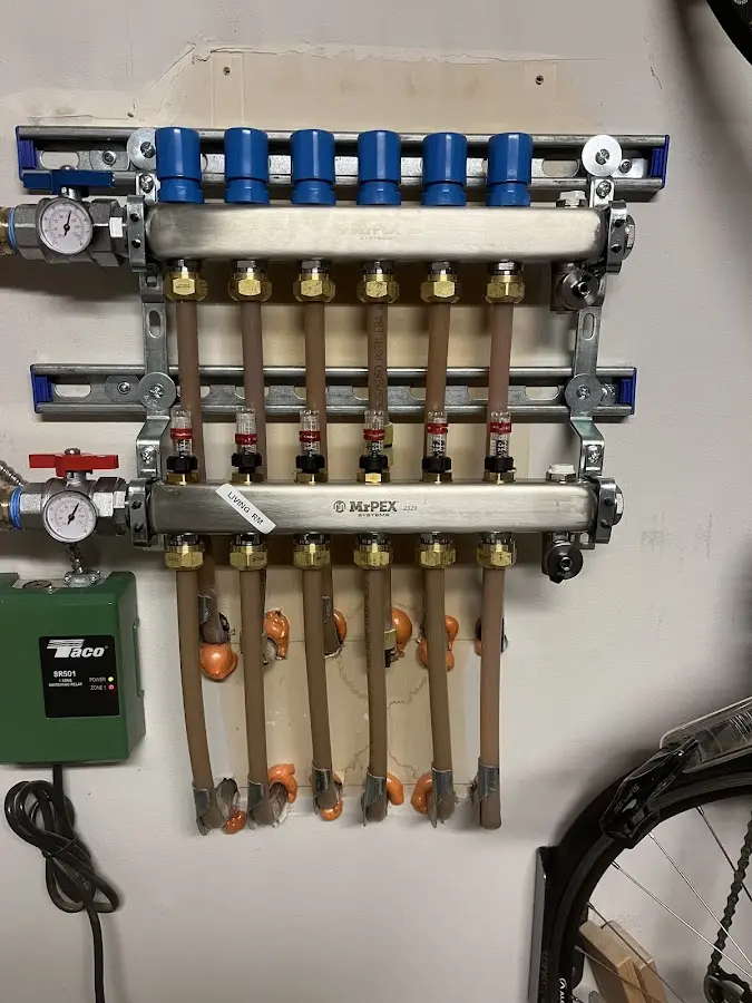 Plumber performing Gas Leak Detection at a residential property in West Hazleton